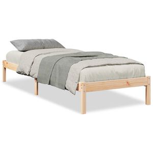 vidaXL Letto Extra Lungo senza Materasso 80x220 cm in Legno di Pino