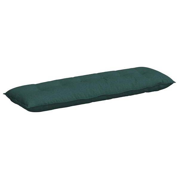 vidaXL Cuscino per Schiena Verde Scuro 160 x 19 x 50 cm Tessuto