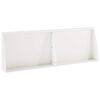 vidaXL Muro di contenimento 2 pz 60 x 12 x 40 cm Acciaio Bianco