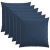 vidaXL Federa 6 pz HEERLEN Blu 65 x 65 cm Tessuto