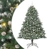 vidaXL Albero di Natale artificiale Verde 140 x 140 x 210 cm