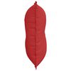 vidaXL Cuscino per Schiena Rosso 80 x 19 x 50 cm Tessuto