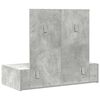 vidaXL Tavolo da Trucco Grigio 83 x 40 x 70 cm Legno multistrato