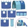 vidaXL Tende per Letto a Soppalco con Tunnel Blu in Poliestere