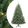 vidaXL Albero di Natale Artificiale con Rami Pieghevoli Verde 240 cm