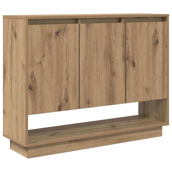 vidaXL Credenza Rovere artigianale 97 x 29 x 75 cm Legno multistrato