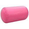 vidaXL Rullo da Ginnastica Gonfiabile con Pompa 100x60 cm in PVC Rosa