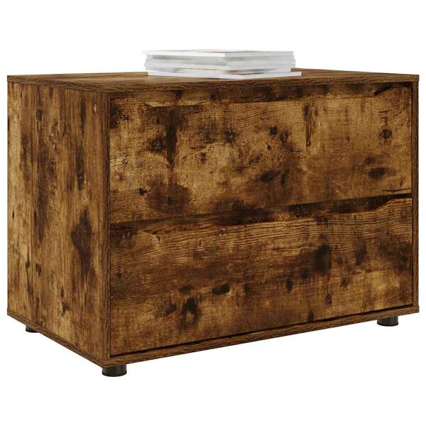 vidaXL Armadio Rovere fum&eacute; 80 x 48 x 57 cm Legno multistrato