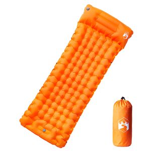 vidaXL Materasso Campeggio Autogonfiabile Cuscini 1 Persona Arancio