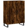 vidaXL Credenza Rovere Fumo 69,5x34x180 cm in Legno Multistrato