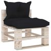 vidaXL Set Salotto Giardino su Pallet Cuscini 6 pz in Legno di Pino