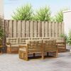 vidaXL Set di divani da esterno con cuscino 7 pcs Naturale e Beige