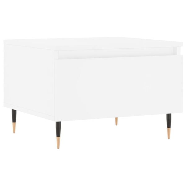 vidaXL Tavolino da Salotto Bianco 50x46x35 cm in Legno Multistrato