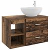 vidaXL Set di mobili per il bagno 2 pcs Legno antico