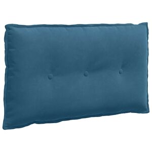 vidaXL Cuscino per Schiena Blu 80 x 50 cm Tessuto in Cords