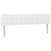 vidaXL Testiera Bianca 160x5x78/88 cm in Similpelle