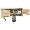vidaXL Appendiabiti a muro con porta Rovere Sonoma 80 x 20 x 30 cm