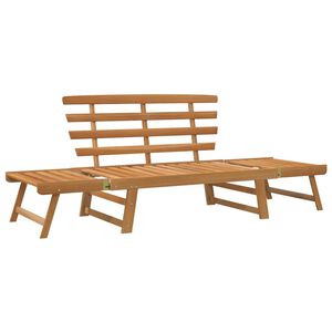 vidaXL Panca da Giardino 2-in-1 190 cm in Legno Massello di Acacia