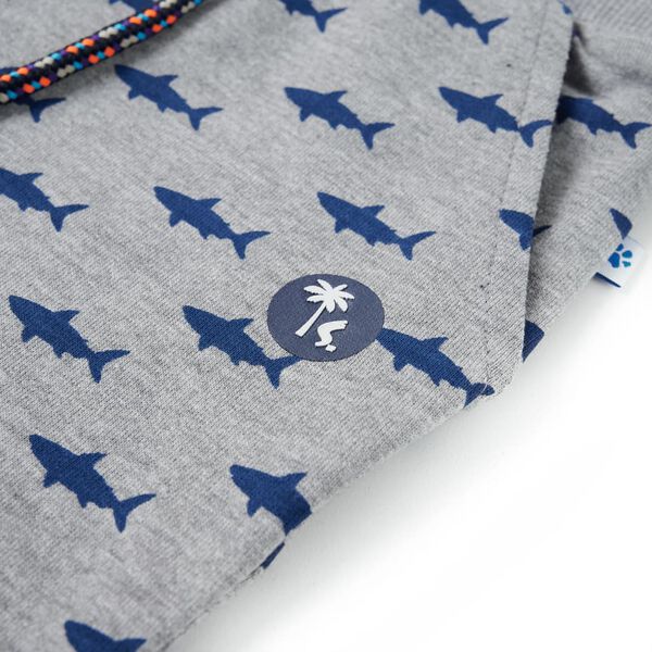 Pantaloncini per Bambini con Coulisse Grigio Chiaro M&eacute;lange 140