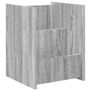 vidaXL Scaffale per riviste Grigio Sonoma 35 x 35 x 45 cm