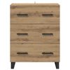 vidaXL Credenza con cassetto Rovere artigianale 69,5 x 34 x 90 cm