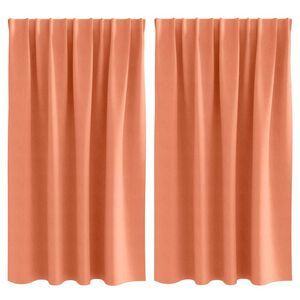 vidaXL Tende Blackout con Anelli 2 pcs Terracotta 140 x 140 cm