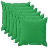 vidaXL Federa 6 pz HOUTEN Verde 35 x 35 cm Poliestere