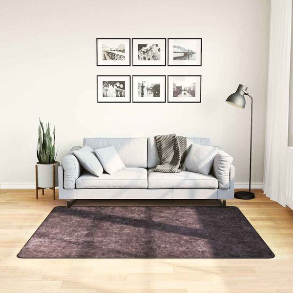vidaXL Tappeto Lavabile Antracite 120x170 cm Antiscivolo