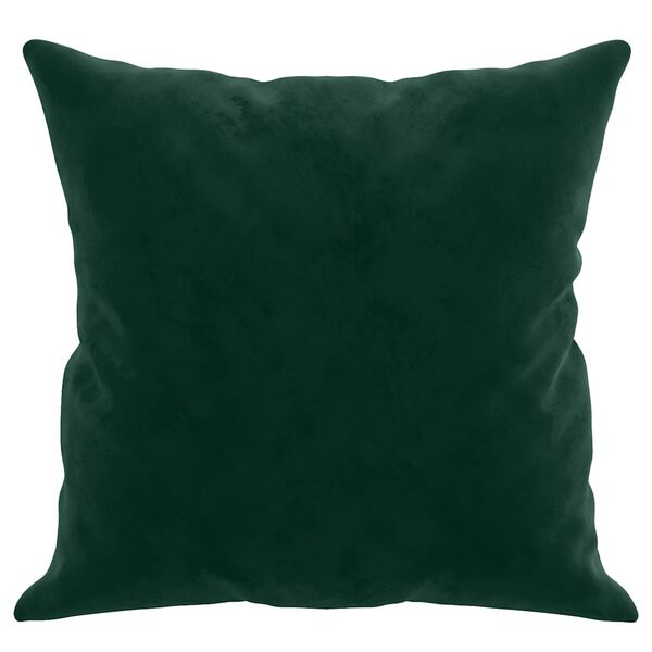 vidaXL Cuscini Decorativi 2 pz Verde Scuro 40x40 cm in Velluto