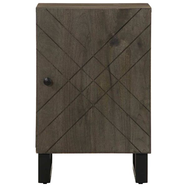 vidaXL Mobile da Bagno Nero 38x33x58 cm in Legno Massello di Mango