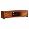 vidaXL Mobile Porta TV Legno Massello di Acacia 120x30x30 cm