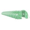vidaXL Serra con Telaio in Acciaio Verde 72 m&sup2; 24x3x2 m