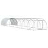 vidaXL Pollaio Argento 800 x 150 x 100 cm Acciaio zincato