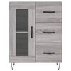 vidaXL Credenza Grigio Sonoma 69,5x34x180 cm in Legno Multistrato
