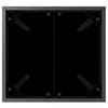 vidaXL Lettino da sole con tavolo 2 pcs Nero 40 x 40 x 40.5 cm