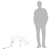 vidaXL Figura Natalizia Renna Bianco Caldo 73x31x45 cm