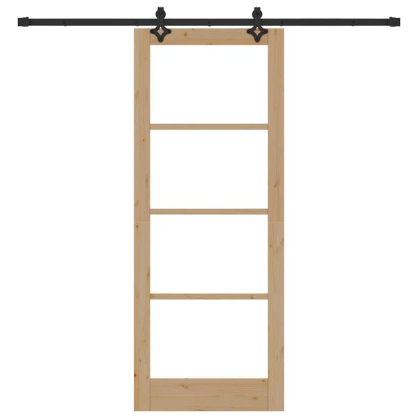 vidaXL Porta scorrevole Naturale 83 x 211 cm