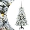 vidaXL Albero di Natale Artificiale con Rami Pieghevoli Bianco 120 cm