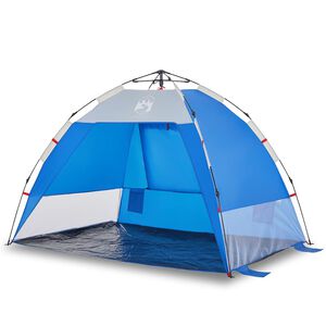 vidaXL Tenda da Spiaggia 2Persone Azzurro Rilascio Rapido Impermeabile
