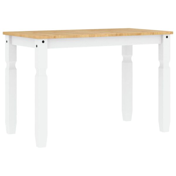 vidaXL Tavolo da Pranzo Corona 112x60x75 cm in Legno Massello di Pino