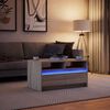 vidaXL Tavolino da Salotto con Luci LED Rovere Sonoma in Truciolato