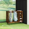 vidaXL Armadio per Golf con ruota Rovere fum&eacute; 120 x 45 x 98 cm