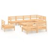 vidaXL Set Salotto da Giardino 9 pz in Legno Massello di Pino