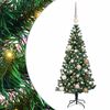 vidaXL Albero di Natale artificiale con luci integrate Verde 120 cm