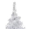 vidaXL Albero di Natale Preilluminato con Palline Argento 210 cm PET