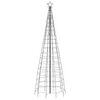 vidaXL Albero di Natale a LED con Punte 570 LED Bianco Freddo 300 cm