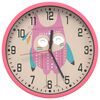 vidaXL Orologio da Parete Rosa &Oslash;25,5 cm Polistirene e Vetro