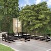 vidaXL Set Divani da Giardino 11 pz in Legno Massello di Pino