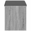 vidaXL Panca per ingresso con cuscino Sonoma grigia 63 x 38 x 45 cm
