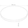 vidaXL Piano Tavolo Rotondo in MDF 300x18 mm